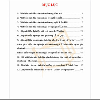 Sách - Mẫu phát biểu lễ cưới