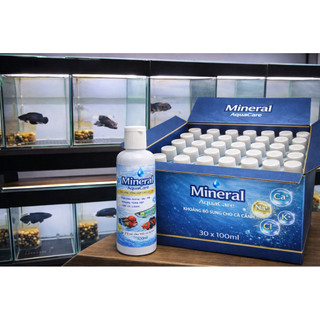 Khoáng Tổng Hợp Cho Cá Cảnh Mineral AquaCare 100ml – Bổ Sung Ca Mg K Na – Giúp Cá Khỏe, Bóng Vảy, Lên Màu Đẹp