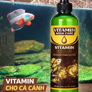 Vitamin Cho Cá Cảnh AQUA CARE – Giúp Cá Lên Màu Đẹp, Giảm Stress, Phục Hồi Nhanh – Chai 100ml