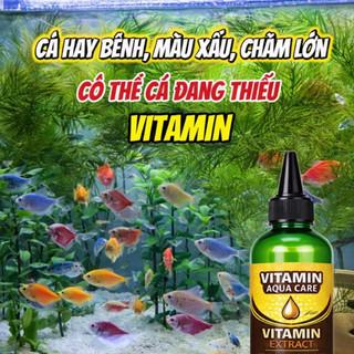 Vitamin Cho Cá Cảnh AQUA CARE – Giúp Cá Lên Màu Đẹp, Giảm Stress, Phục Hồi Nhanh – Chai 100ml