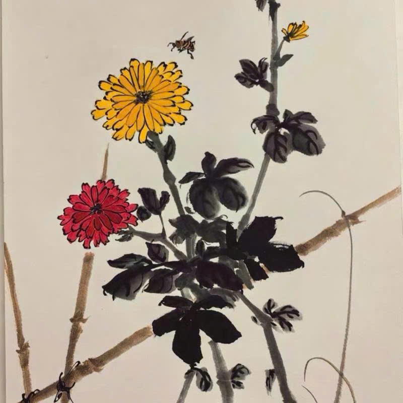 Giấy sinh xuyến  vẽ tranh thuỷ mặc thư pháp kích thước 69x138cm