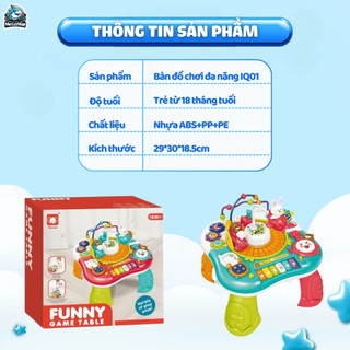 Bàn Bận Rộn Montessori Cho Bé, Bàn Chơi Đa Năng Giáo Dục Sớm Tích Hợp 8 Trò Chơi Trong 1, Giúp Bé Phát Triển Toàn Diện