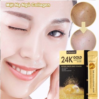 Mặt Nạ Ngủ Collagen Trắng Da Chống Lão Hóa 4ml*20pcs Giúp giảm nếp nhăn Thu nhỏ lỗ chân lông và giữ ẩm cho da thiện