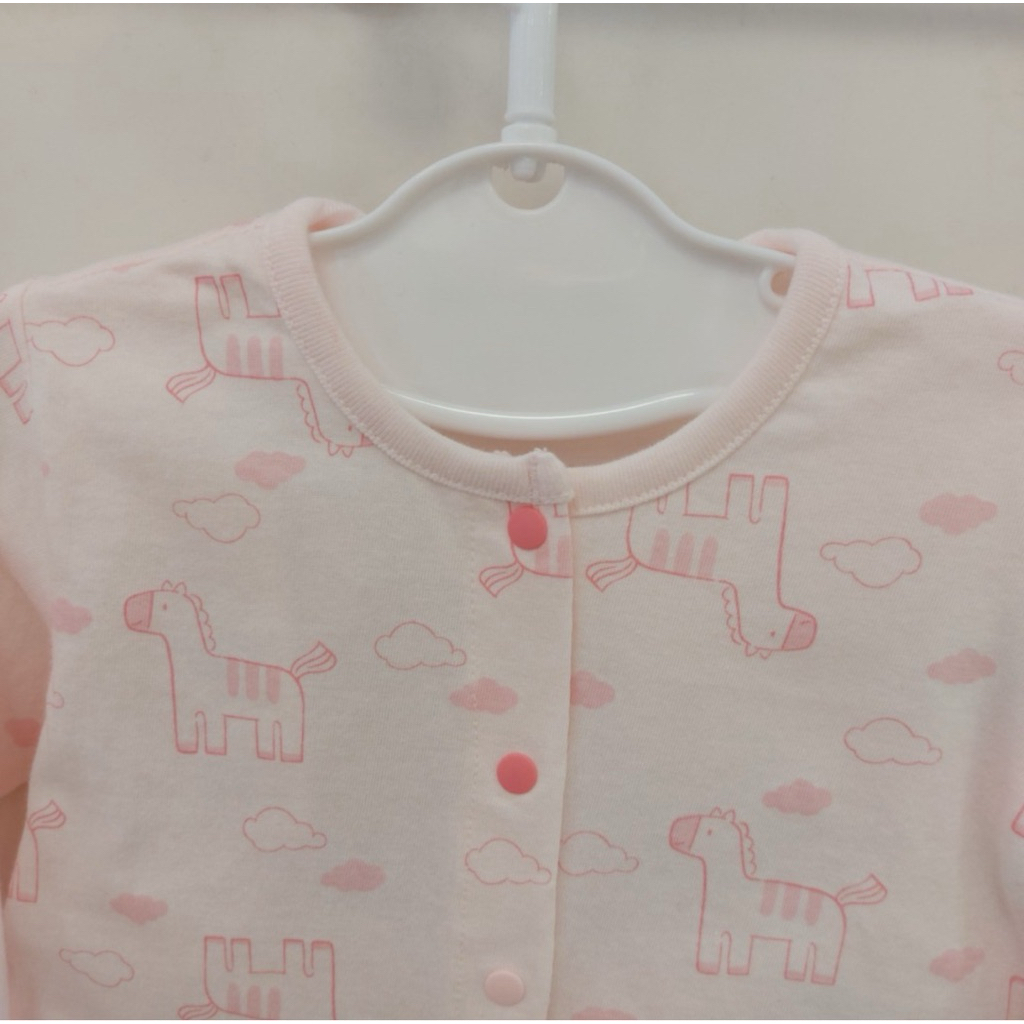 Màu Hồng - Bộ Happyland dài tay chất cotton mỏng mát cho bé