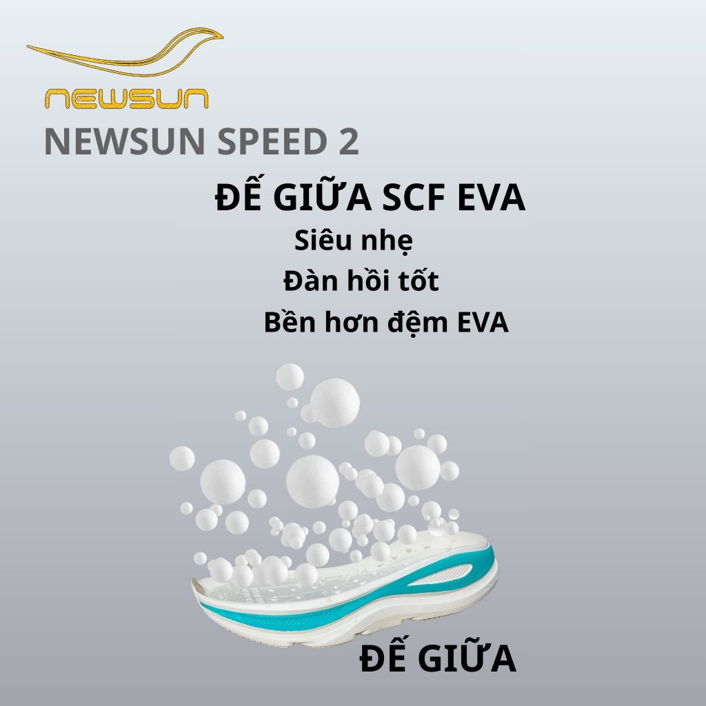 Giày Thể Thao Chạy Bộ NewSun – Công Nghệ MetaRocker, Hỗ Trợ Chạy Đường Dài, Chạy Êm Không Mỏi