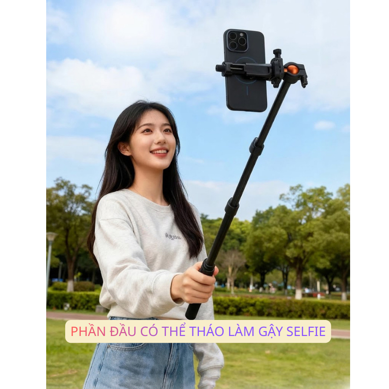 Tripod Yunteng VCT-8068RM cao 198cm – Gấp gọn 37cm – Gậy selfie 102cm – Remote Bluetooth