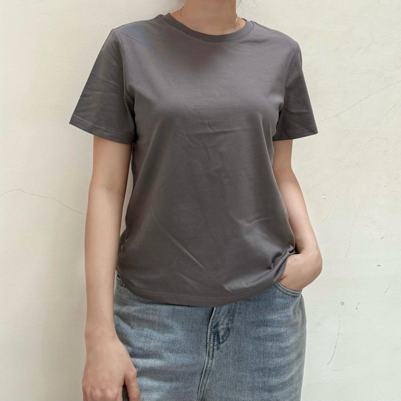 [A01- HÀNG MỚI VỀ] ÁO THUN NỮ RỘNG VỪA CỔ TRÒN TAY NGẮN BASIC VẢI COTTON CO GIÃN 4 CHIỀU MỀM MỊN MÁT BI.POSILÁ