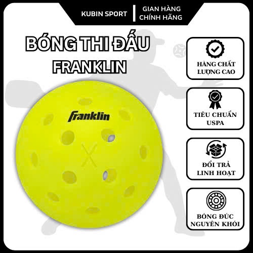 Bóng pickleball Franklin X-40 cao cấp đạt chuẩn , độ bền vượt chội đạt chuẩn USAPA
