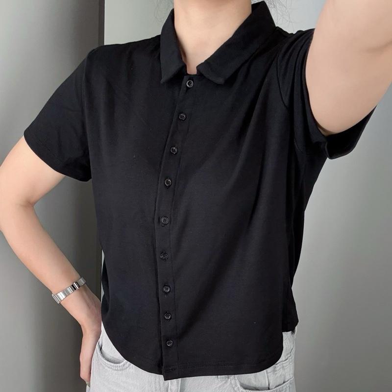 [A25] ÁO POLO LỬNG NGẮN TAY PHÒNG CÁCH HÀN QUỐC CHẤT LIỆU COTTON BORIP MỀM MẠI THOÁNG KHÍ SIZE S M L XL TỪ 35 - 68