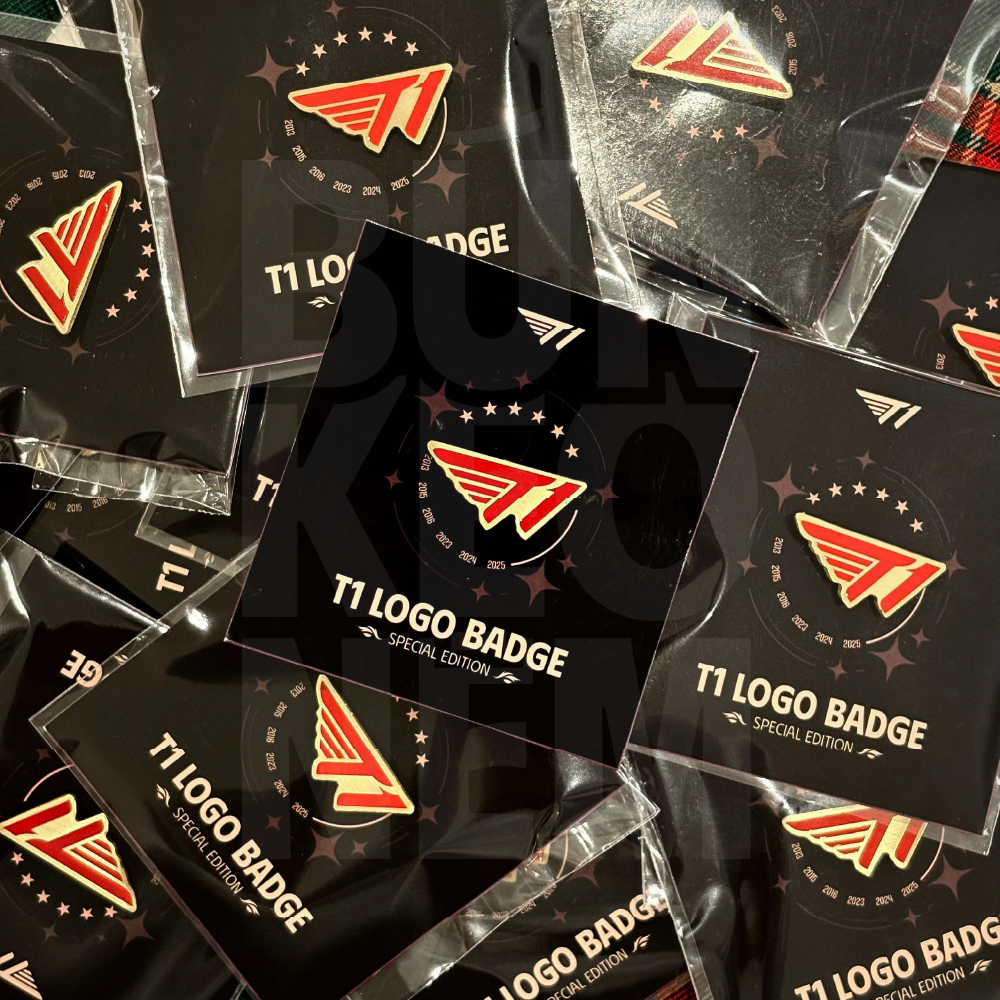 Logo Badge T1 Esports  – Huy Hiệu Cài Áo T1 Kim Loại Cao Cấp