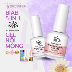BIAB Gel 5 In 1 Born Pretty 15ml – Nối Móng, Gel Làm Dày Móng, Tạo Độ Cứng, Dễ Shape, Bám Tốt