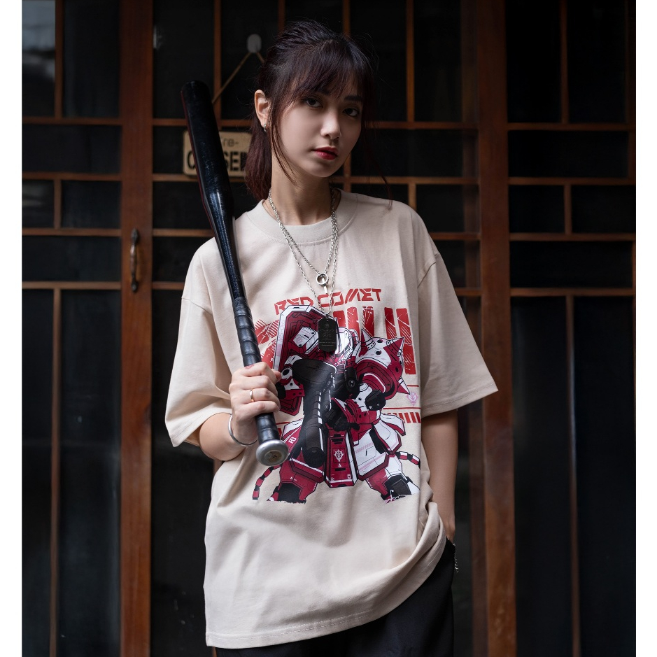 Áo thun Zaku II Nam Nữ Unisex Form Rộng Oversized