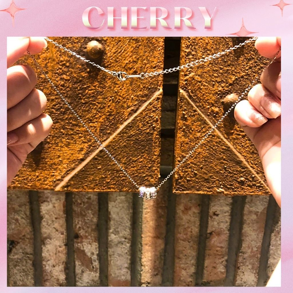 Dây chuyền nam nữ Bling Ring CHERRY JEWELRY Couple, Vòng cổ đôi titan không gỉ cá tính - Kèm túi hộp