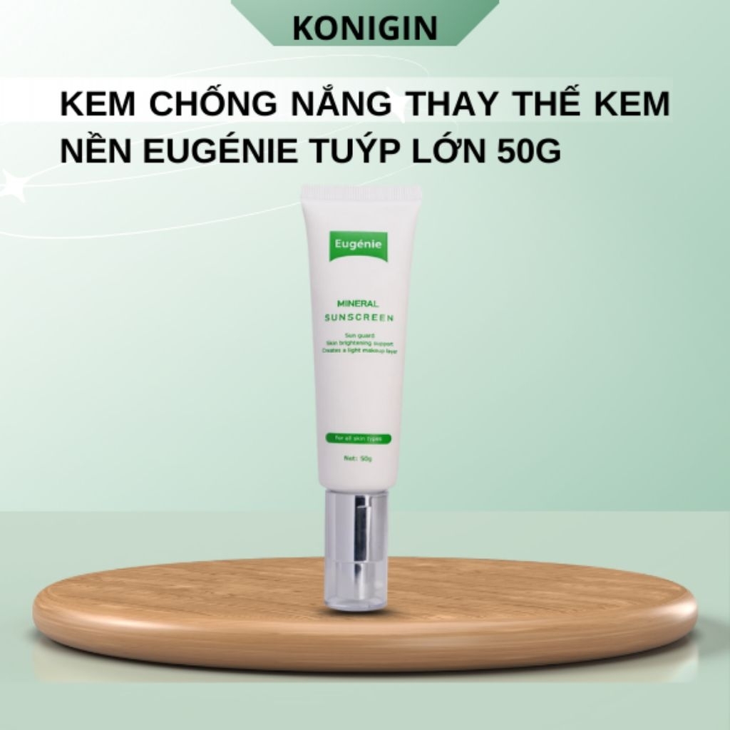 Kem Chống Nắng Eugénie Mineral Kiềm Dầu, Nâng Tông Nhẹ, Bảo Vệ Da Hàng Ngày, Phù Hợp Da Nhạy Cảm