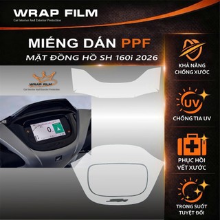 Miếng dán PPF TPU cao cấp bảo vệ mặt đồng hồ xe SH 2026, phục hồi xước lông mèo chống trầy hiệu quả