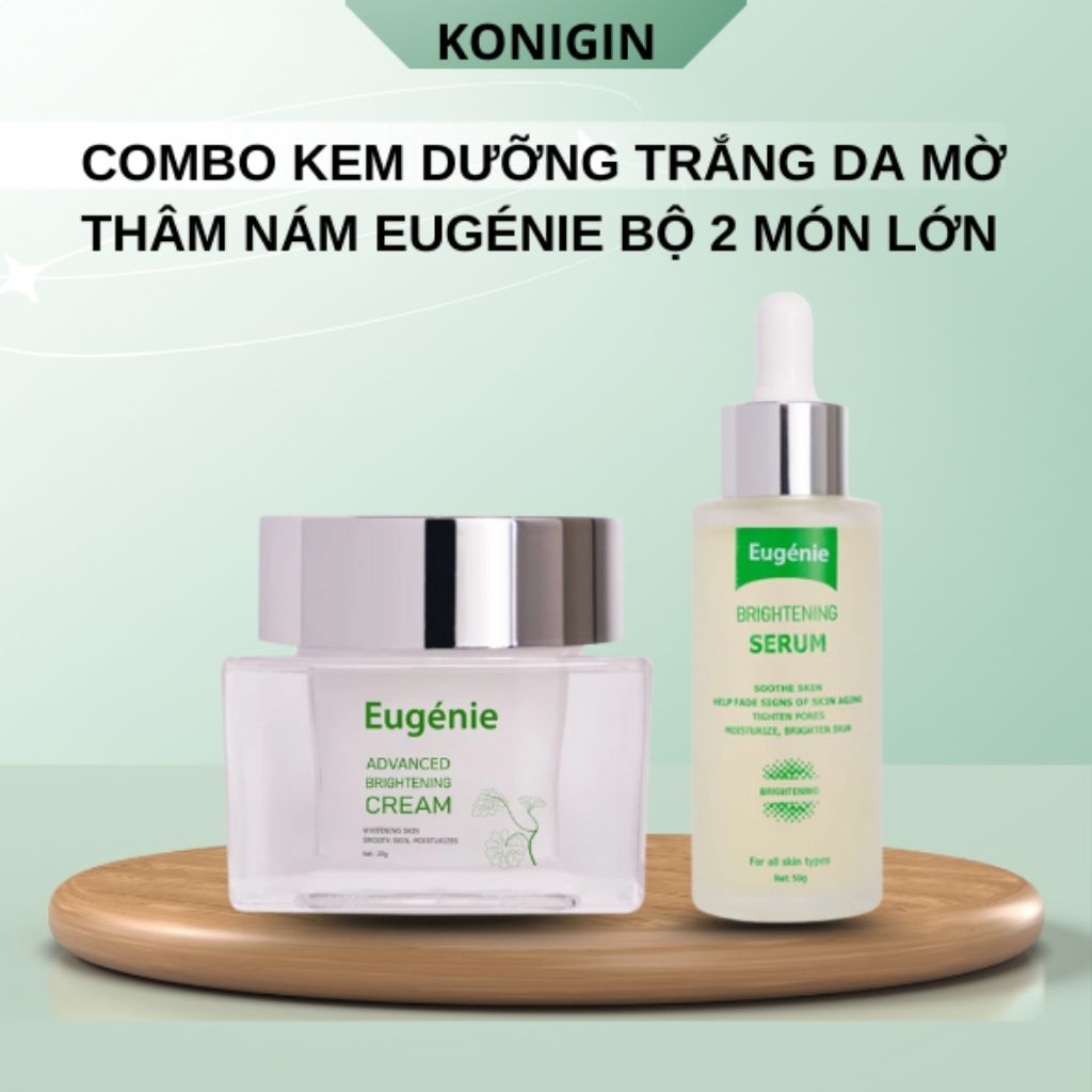Kem Dưỡng Eugénie Hỗ Trợ Da Sáng Đều Màu Chăm Sóc Da Hàng Ngày Bộ 2 Món