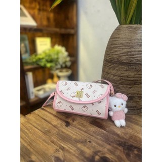 ( Mở Bán Kèm Móc Khóa ) Túi Đeo Chéo Đeo Vai Hello Kitty vs Cow Kitty size18 Đi chơi Đi tiệc sang trọng thời trang TX03