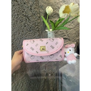 ( Mở Bán Kèm Móc Khóa ) Túi Đeo Chéo Đeo Vai Hello Kitty vs Cow Kitty size18 Đi chơi Đi tiệc sang trọng thời trang TX03