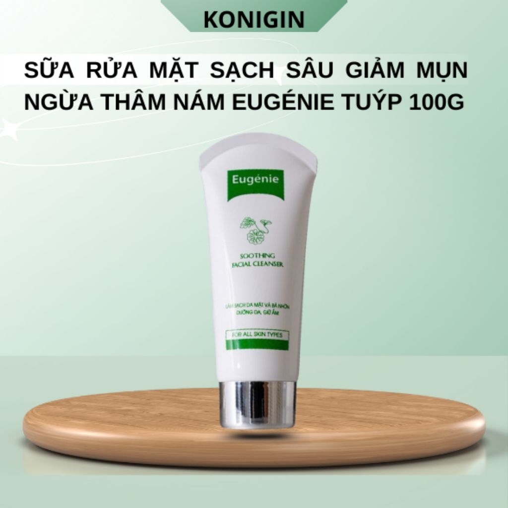 Sữa Rửa Mặt Eugénie Ngừa Mụn, Giảm Thâm, Làm Sạch Dịu Nhẹ, Cân Bằng Da, Phù Hợp Mọi Loại Da Tuýp 100ml