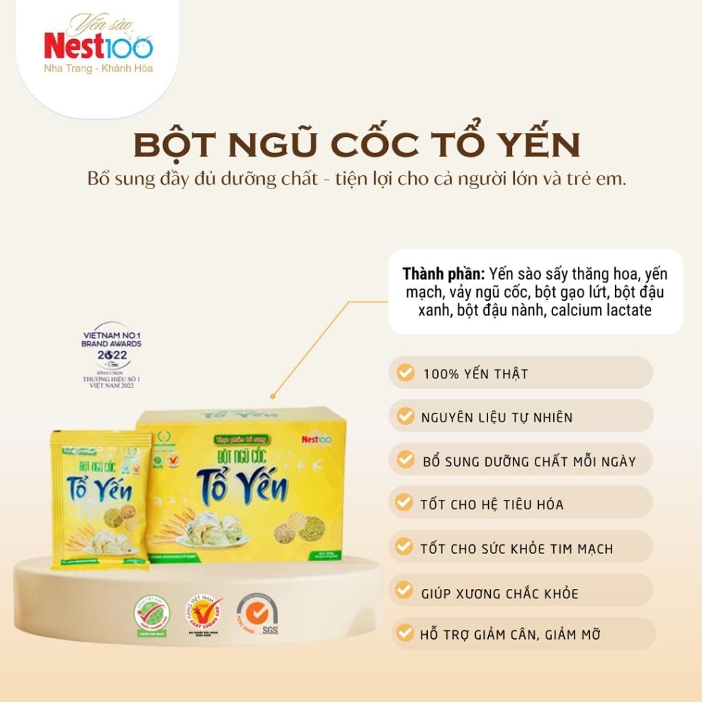 Bột ngũ cốc tổ yến