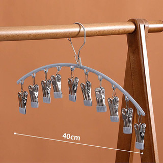 Combo 3 móc inox 10 kẹp đa năng phơi đồ người lớn trẻ em kẹp chắc chống trượt gọn gàng