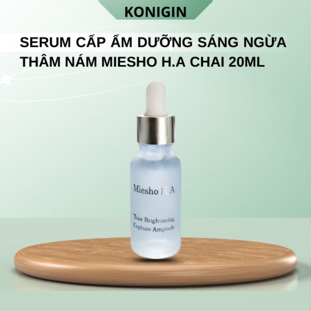 Serum Cấp Ẩm Miesho HA Dưỡng Sáng Nhẹ Nhàng Làm Dịu Da Giúp Da Mềm Mịn Chai 20ml