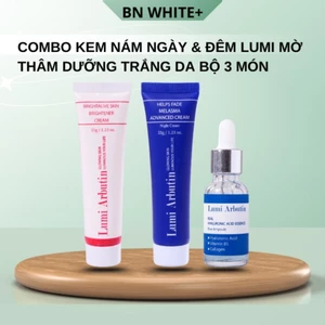 Kem Mờ Thâm Nám Ngày Đêm Lumi Arbutin Mờ Thâm Nám Dưỡng Sáng Da Tự Nhiên Bộ 3 Món