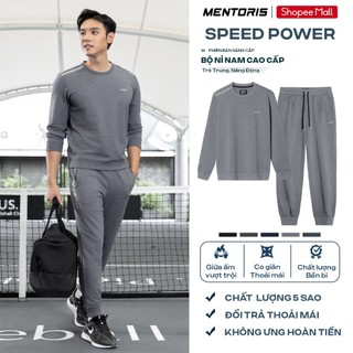 Bộ Quần Áo Nỉ Nam MENTORIS Vải Nỉ Dày Dặn, Form Regular Fit, Giữ Ấm Tốt, Không Bai Xù MBN01