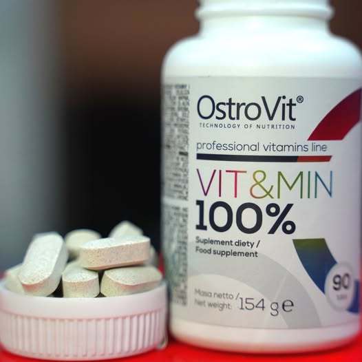 [BN] Thực Phẩm Bổ Sung Vitamin và Khoáng Chất Ostrovit Vit&Min 100% - 90 viên - KEYGYM