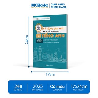 Sách - Làm chủ kỹ năng đọc hiểu kì thi tốt nghiệp THPT 2026 môn tiếng Anh