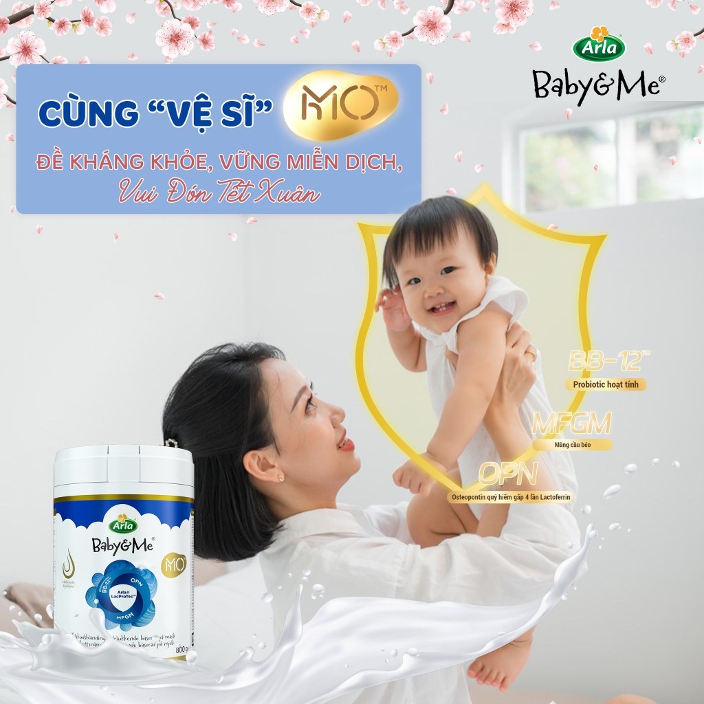 [🔥DEAL SỐC CÓ HẠN🔥] Sữa Arla Baby&Me HMO Bổ Sung 5 HMO, OPN, BB-12-Bé Lớn Khôn Từng Ngày TGSS