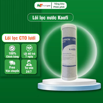 Lõi lọc nước Karofi Smax Duo 3 Post Carbon - Lõi số 2 CTO lưới dùng cho các máy SS038, X39, O-P1310...Hàng chính hãng