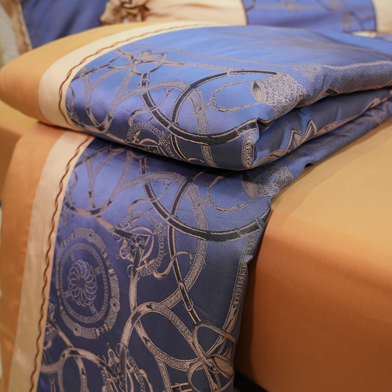 Bộ chăn ga gối lụa tencel gỗ sồi 100% Hàn Quốc Julia 877