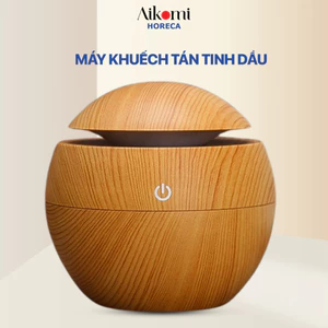 Máy phun sương xông tinh dầu vân gỗ, máy tạo độ ẩm mini trong phòng