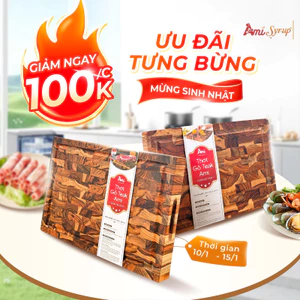 Thớt Gỗ Teak Ami Ghép Dựng Ami Thái Và Chặt, Bền Đẹp, Chống Mốc Tự Nhiên Cho Gian Bếp Sang Trọng