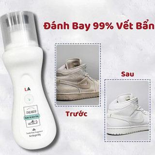 Combo 3 Chai vệ sinh giày dép LA làm sạch sneaker tẩy bẩn khử mùi hôi giữ giày trắng như mới 100ml