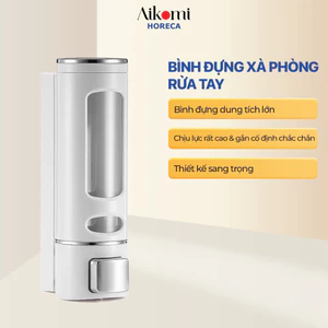 Bình đựng nước rửa tay treo tường 400ml, thiết kế sang trọng, tiện dụng, dùng cho nhà tắm, nhà vệ sinh