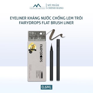 Eyeliner kháng nước chống lem trôi Fairydrops Flat Brush Liner