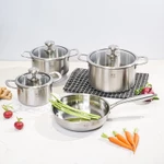 Bộ nồi inox 5 lớp - 4 món cao cấp KUCHEN (LFGB) KU3326 I Bảo hành 10 Năm — ảnh 6