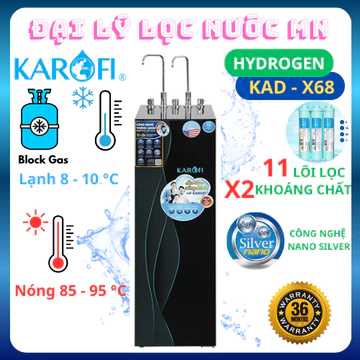 Máy lọc nước Karofi KAD-X68 RO Nóng Nguội Lạnh 11 lõi Công Nghệ Lạnh Nhanh - Hàng Trưng Bày BH 3 NĂM