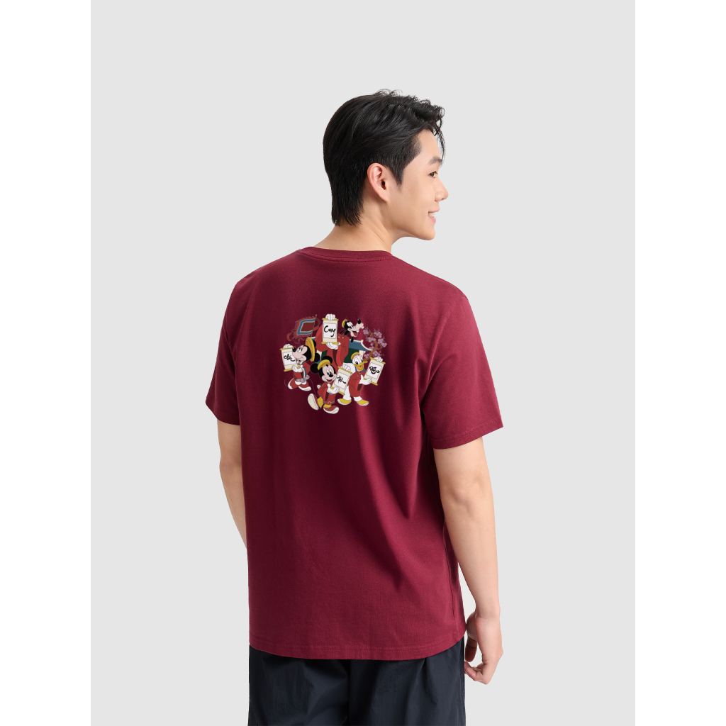 [MUA 4 GIẢM 20%][BST 2026]Áo thun cotton 100% 220gsm IN Mickey Cung Chúc Tân Xuân Áo đôi Coolmate