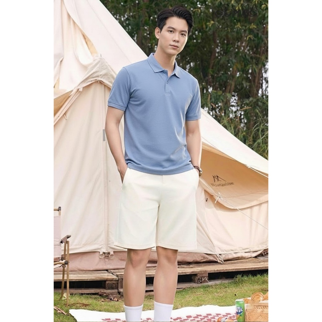 Áo Polo Nam GUMAC Form Suông Cổ Bẻ Phối Viền Thanh Lịch APNF12014
