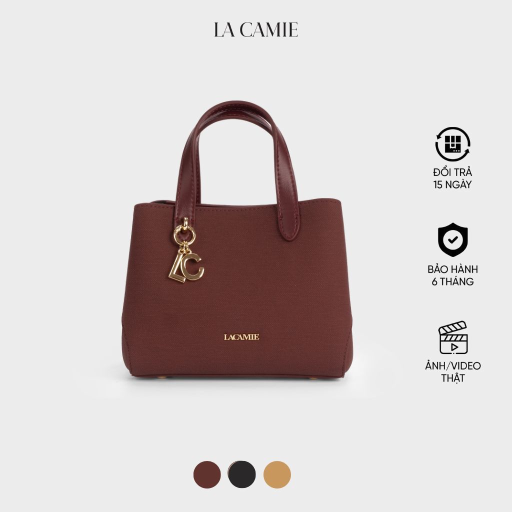 Túi xách dáng Tote hình thang cổ điển với chất liệu Da cao cấp thương hiệu La Camie TX5A0812