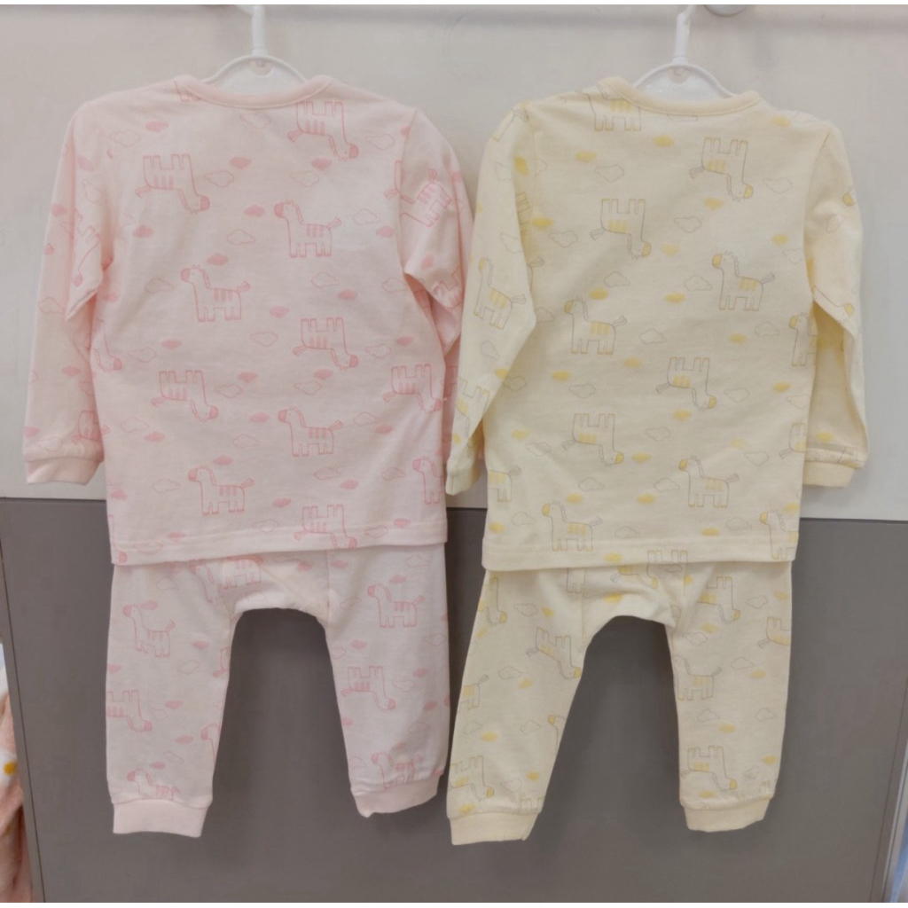 [Màu Vàng] Bộ dài tay Happyland dư xịn fulltag chất cotton mỏng(80-90-100-110-120)