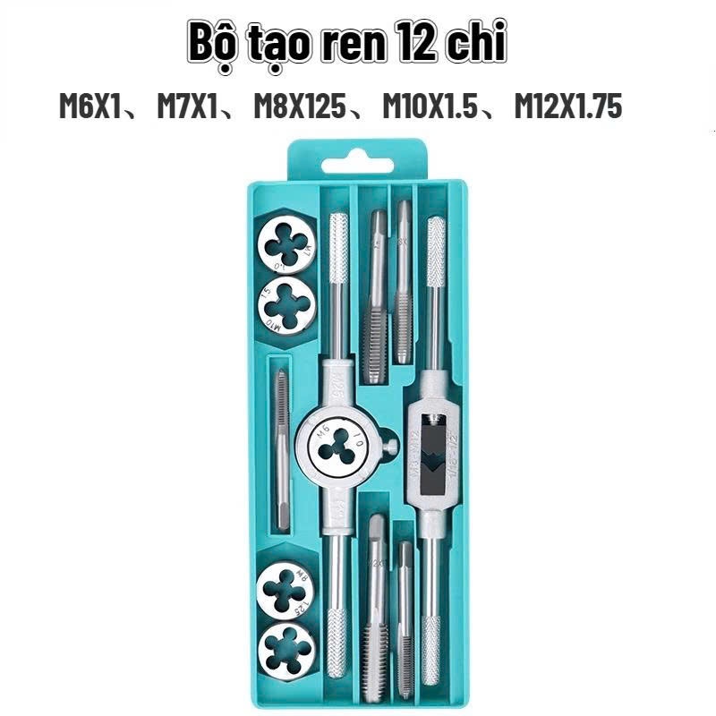 Bộ Tay Quay Taro Tạo Ren Trong & Ngoài – 12 Chi Tiết