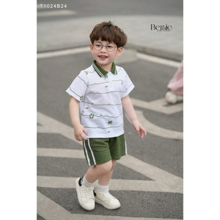 Bộ Bé Trai Polo Mùa Hè Beernie Họa Tiết Biển Xanh từ 1tuổi đến 7 tuổi  ( 8-24kg )