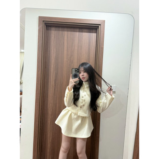𝐁𝐘𝐀𝐓.𝐂𝐋𝐎𝐒𝐄𝐓 𝟐 | set dạ tiểu thư đính cúc chuẩn ThuHa.
