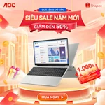 Laptop AOC NoteBook giá rẻ 15.6 inch, Intel N5095, Ram 16GB, SSD 512GB, Win 11 - Bảo hành 2 năm — ảnh 1