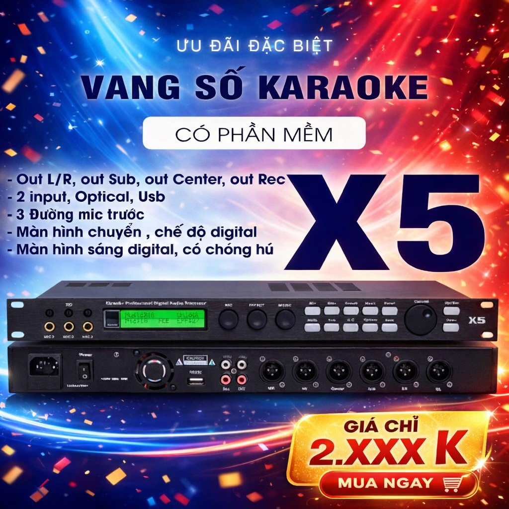 Vang Số X5 Hàng Sịn , Âm Thanh Mượt Mà Trong Trẻo, Đầy Đủ