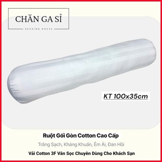 ♨️Ruột Gối Microfiber Cao Cấp Vải Cotton 3F Chuẩn Khách Sạn, Mềm Êm, Đàn Hồi Tốt _ Chăn Ga Sỉ HCM